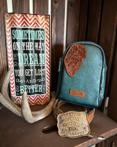 Teal Sling Bag