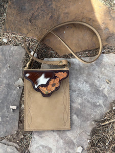 Cowhide Phone Purse