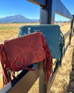 Red Horseshoe Purse