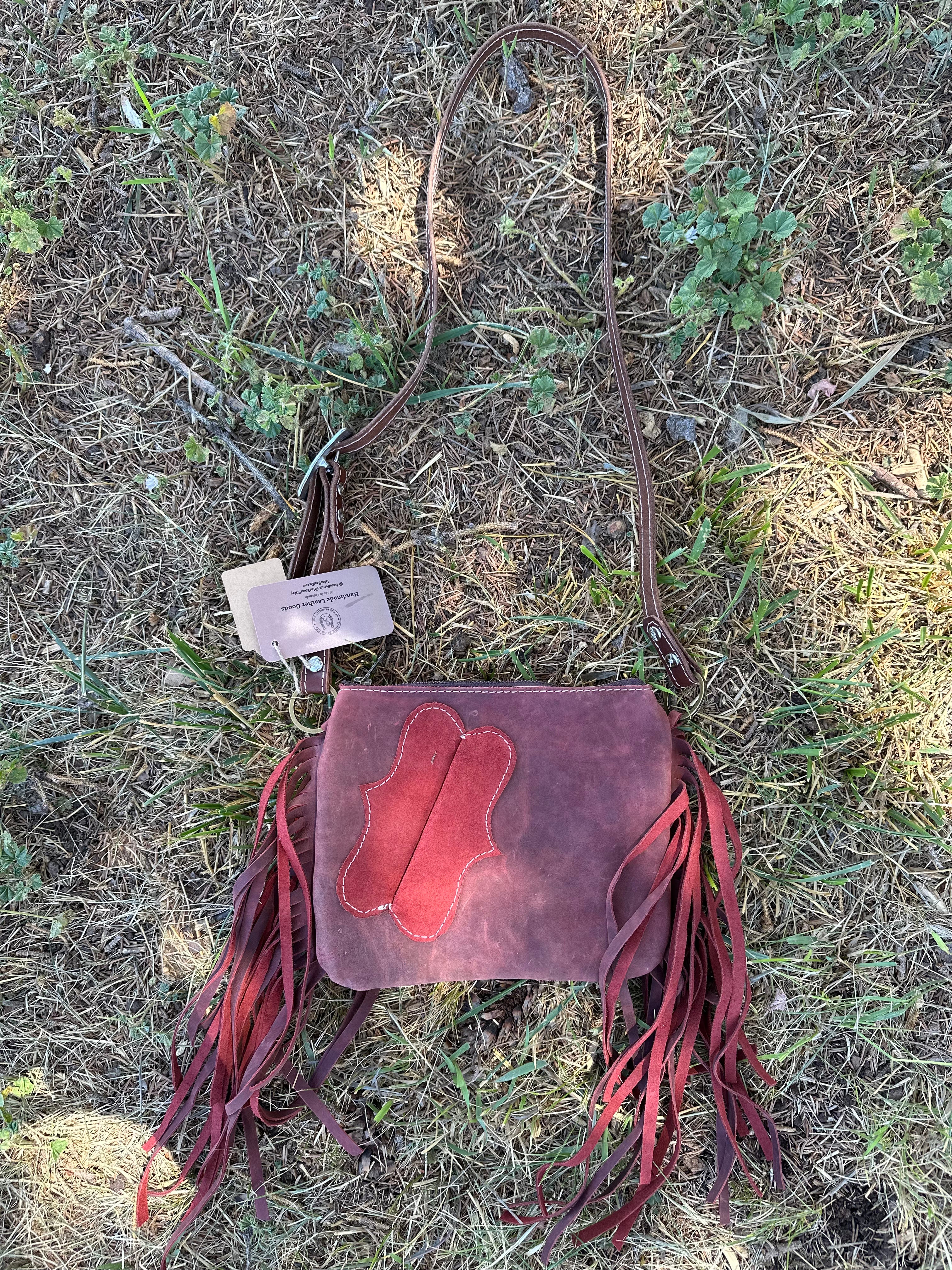 Red Horseshoe Purse