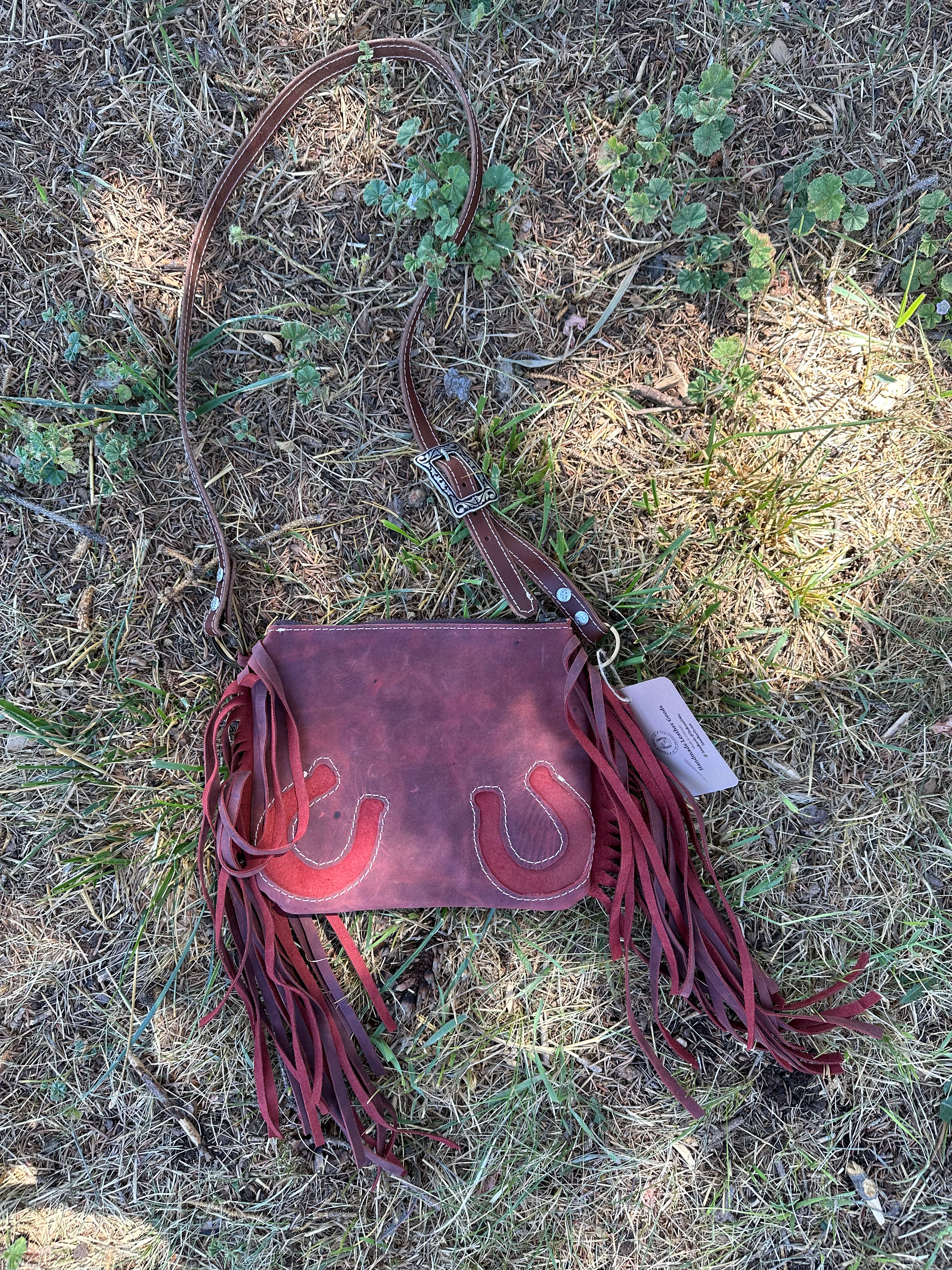 Red Horseshoe Purse