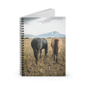 Horses Spiral Notebook - Ruled Line