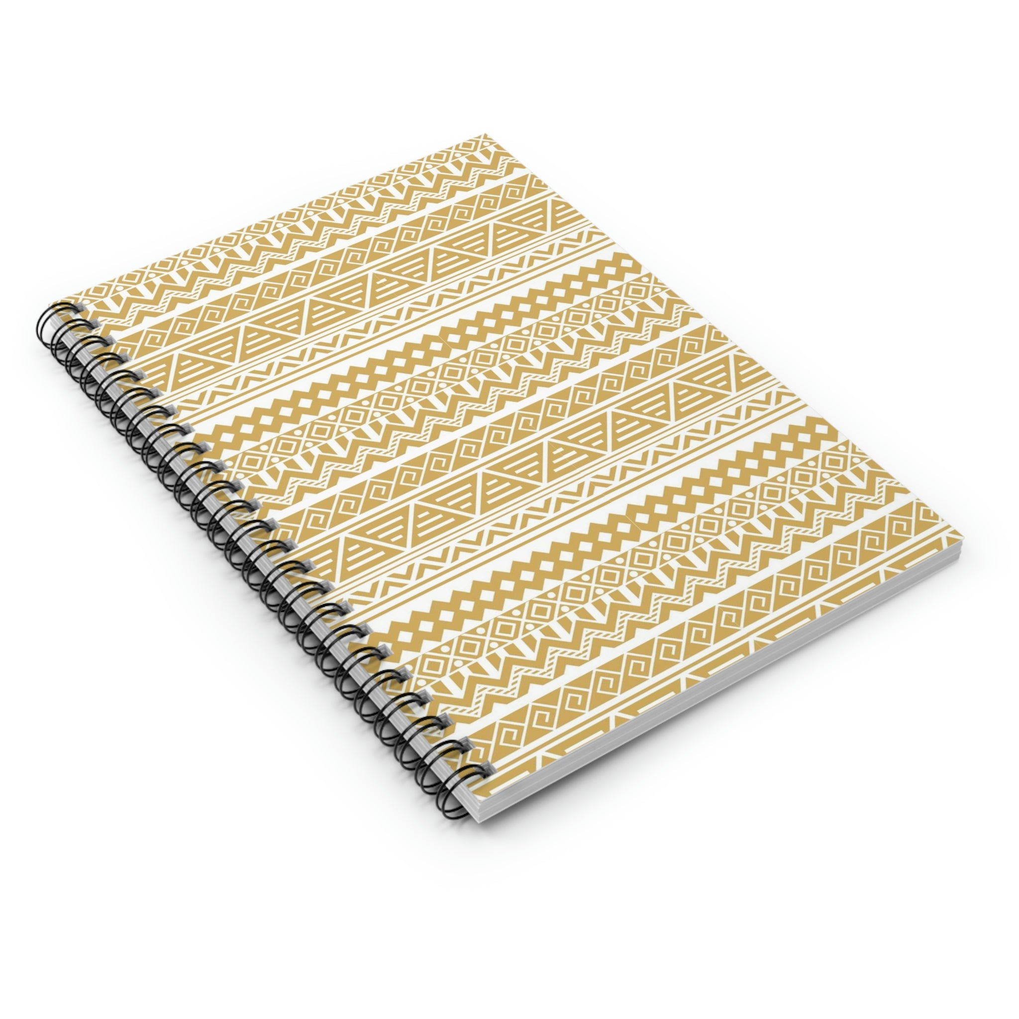 Yellow Aztec Spiral Notebook - Ruled Line