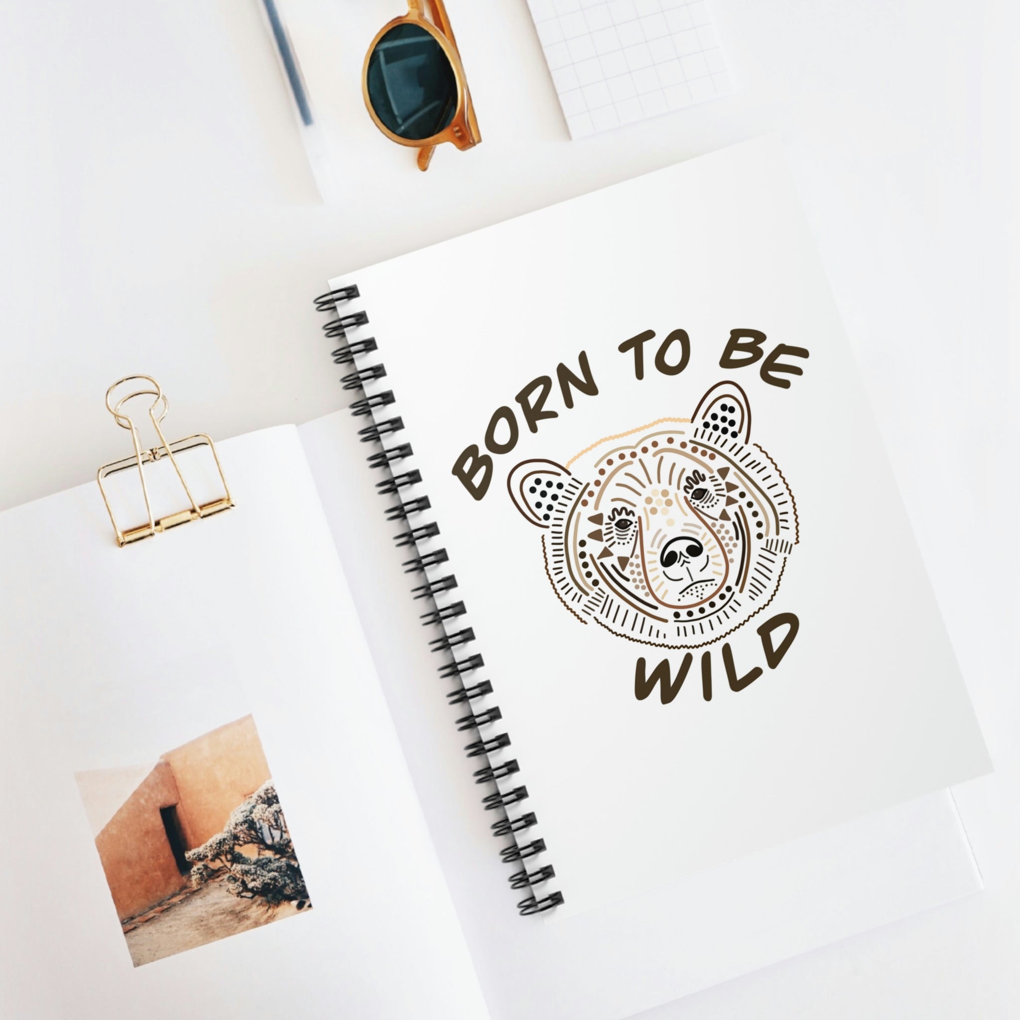Born To Be Wild Spiral Notebook - Ruled Line